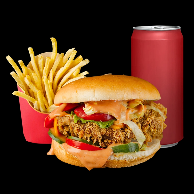 Delicious Albaik Special Burger in Timmins, Crispy Juicy Flavor